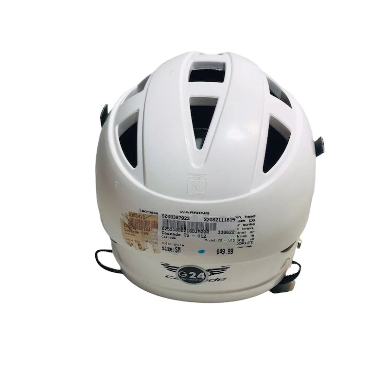 Best Price - Used Cascade CS - U12 SM Lacrosse Helmets White 6 Best Price - Used Cascade CS - U12 SM Lacrosse Helmets White - Image 4