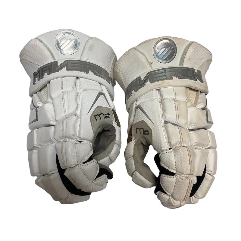 Discount - Used Maverik M4 13" Men's Lacrosse Gloves White 3 Discount - Used Maverik M4 13" Men's Lacrosse Gloves White