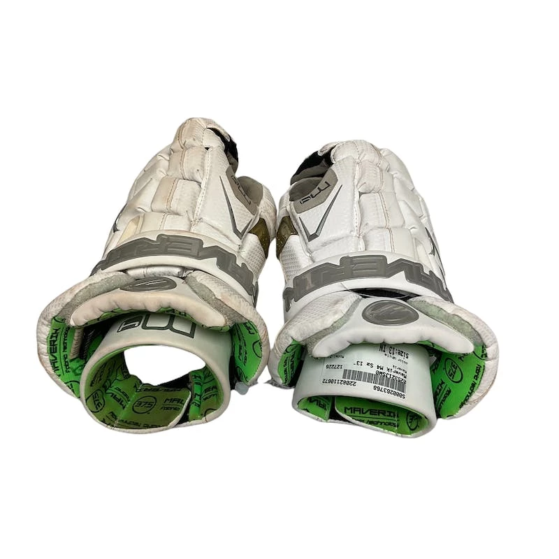 Discount - Used Maverik M4 13" Men's Lacrosse Gloves White 4 Discount - Used Maverik M4 13" Men's Lacrosse Gloves White - Image 2
