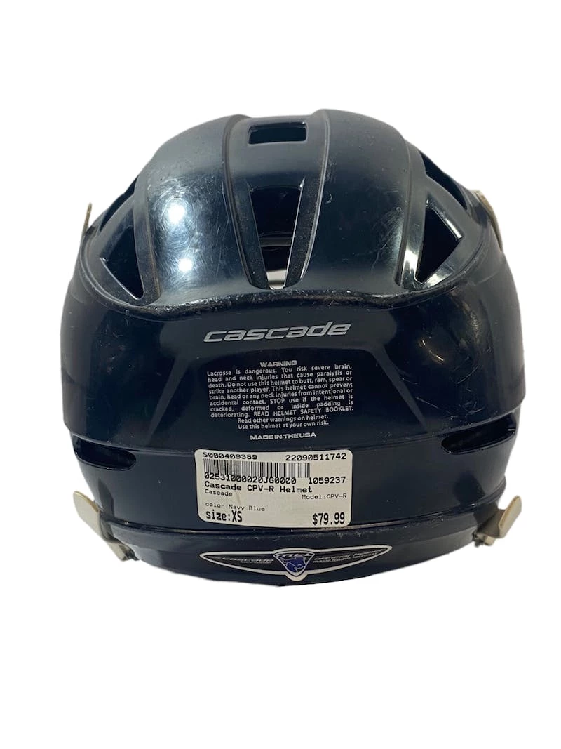 Discount - Used Cascade CPV-R XS Lacrosse Helmet Lacrosse Helmets Navy Blue 6 Discount - Used Cascade CPV-R XS Lacrosse Helmet Lacrosse Helmets Navy Blue - Image 4