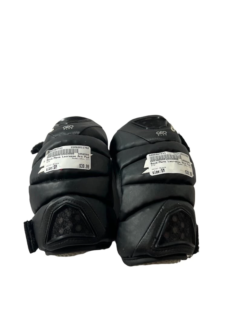 On Sale - Used STX Cell III Senior SM Lacrosse Arm Pads Black 3 On Sale - Used STX Cell III Senior SM Lacrosse Arm Pads Black