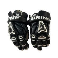 Free Shipping - Used Brine King MD Men's Lacrosse Gloves Black