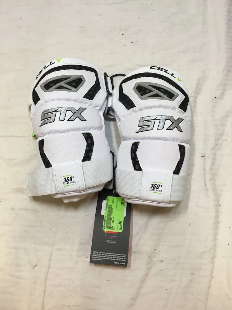 On Sale - Used STX CELL V MD Lacrosse Arm Pads And Guards White 3 On Sale - Used STX CELL V MD Lacrosse Arm Pads And Guards White