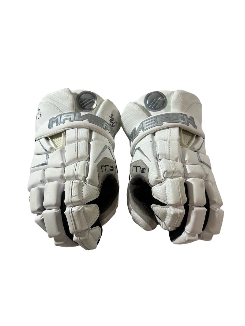Best Price - Used Maverik M4 12" Men's Lacrosse Gloves White 3 Best Price - Used Maverik M4 12" Men's Lacrosse Gloves White