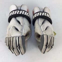 Shipping Included - Used Warrior RABIL NEXT 10 IN LAX GLOVES 10" Junior Lacrosse Gloves White