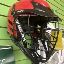Discount - Used Cascade RED HELMET ADJUSTABLE MD Lacrosse Helmets