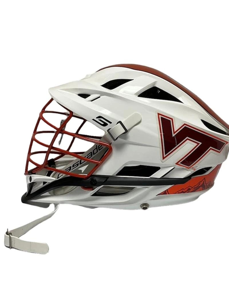 Discount - Used Cascade S VIRGINIA TECH One Size Lacrosse Helmets White 4 Discount - Used Cascade S VIRGINIA TECH One Size Lacrosse Helmets White - Image 2