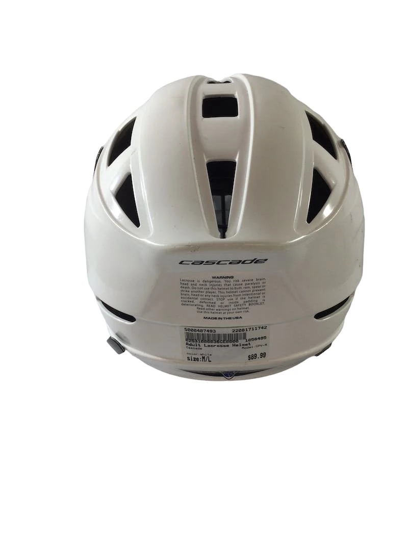 Shipping Included - Used Cascade CPV-R M/L Lacrosse Helmet White 6 Shipping Included - Used Cascade CPV-R M/L Lacrosse Helmet White - Image 4