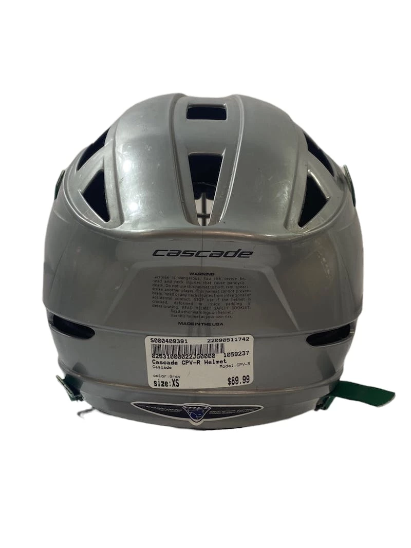 Shipping Included - Used Cascade CPV-R XS Lacrosse Helmet Lacrosse Helmets Grey 6 Shipping Included - Used Cascade CPV-R XS Lacrosse Helmet Lacrosse Helmets Grey - Image 4