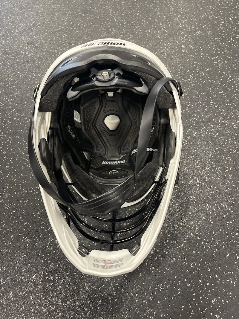 Best Price - Used Warrior BURN MD Lacrosse Helmets White 5 Best Price - Used Warrior BURN MD Lacrosse Helmets White - Image 3