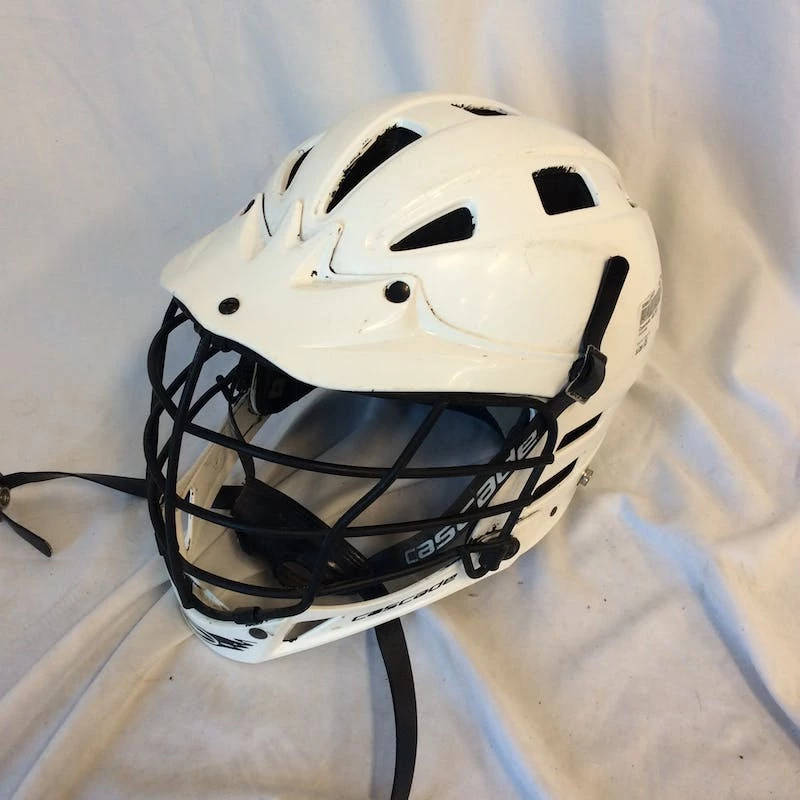 Free Shipping - Used Cascade HELMET One Size Lacrosse Helmets White 3 Free Shipping - Used Cascade HELMET One Size Lacrosse Helmets White