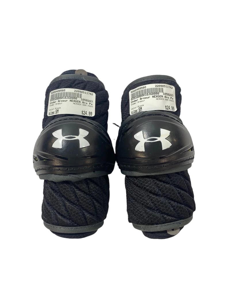 Discount - Used Under Armour Nexgen SM Lacrosse Arm Pads Lacrosse Arm Pads And Guards Black 3 Discount - Used Under Armour Nexgen SM Lacrosse Arm Pads Lacrosse Arm Pads And Guards Black