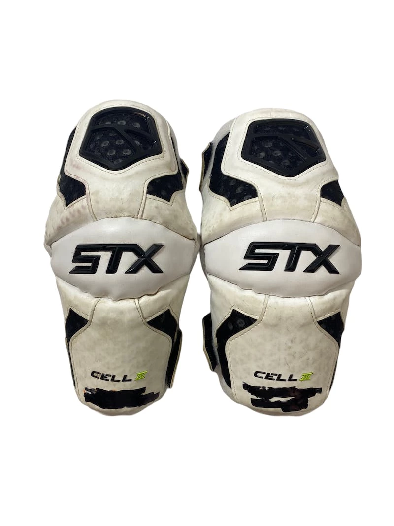 Discount - Used STX Cell IV MD Lacrosse Arm Pads White 3 Discount - Used STX Cell IV MD Lacrosse Arm Pads White