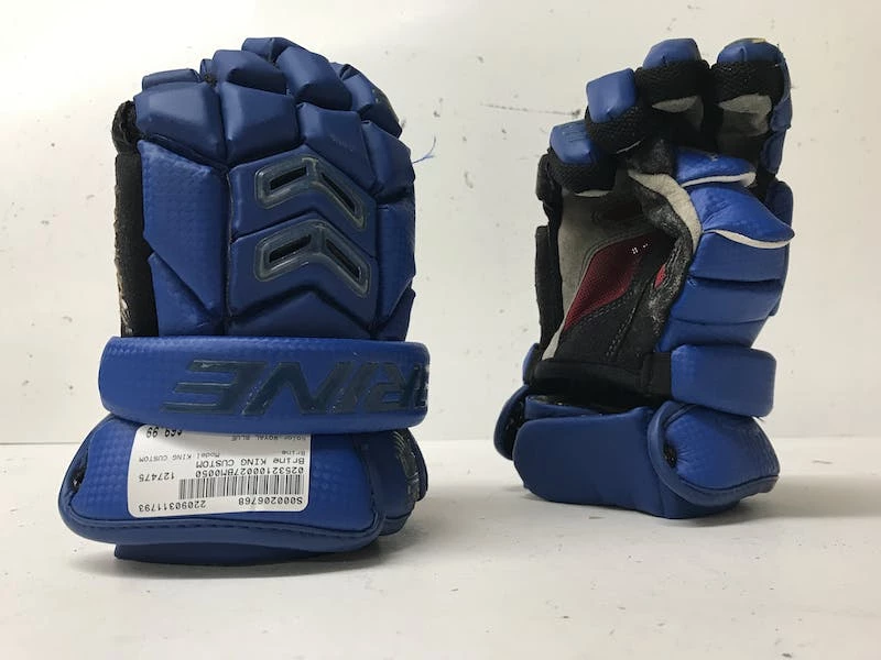 Discount - Used Brine KING CUSTOM 13" Men's Lacrosse Gloves Royal Blue 3 Discount - Used Brine KING CUSTOM 13" Men's Lacrosse Gloves Royal Blue