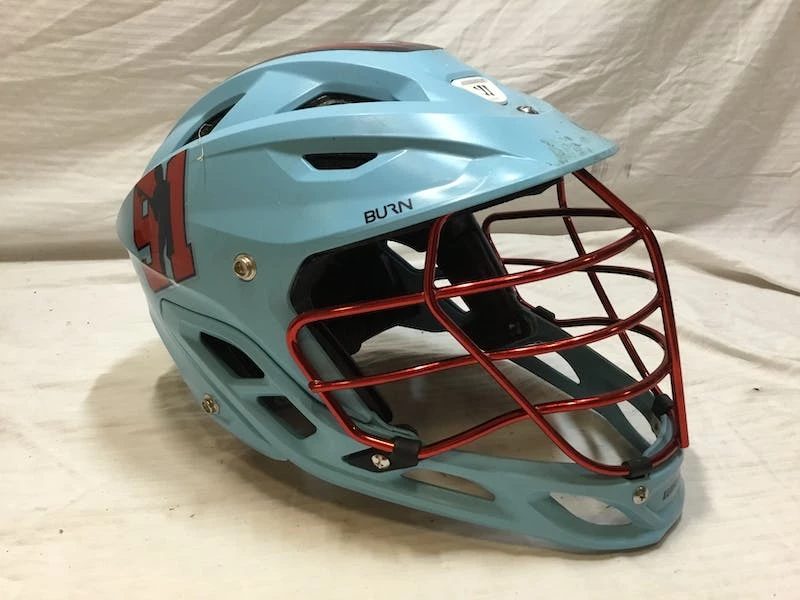 Discount - Used Warrior BURN One Size Lacrosse Helmets Carolina Blue 3 Discount - Used Warrior BURN One Size Lacrosse Helmets Carolina Blue