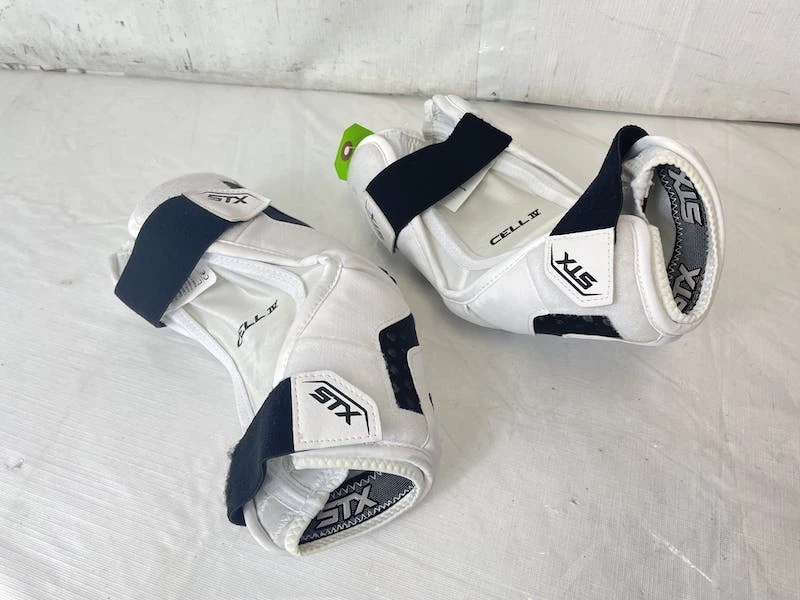 Shipping Included - Used STX CELL IV GEO FLEX II LG Lacrosse Arm Pads White 4 Shipping Included - Used STX CELL IV GEO FLEX II LG Lacrosse Arm Pads White - Image 2