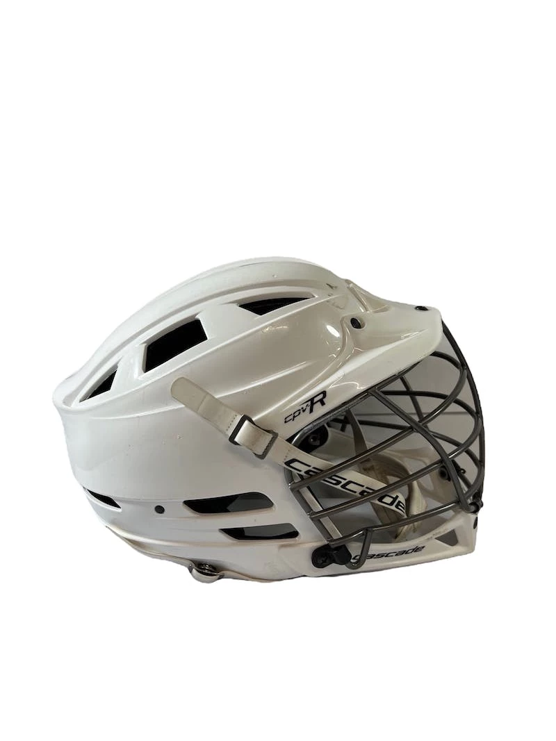 The Surprise Price - Used Cascade CPV-R M/L Lacrosse Helmet White 3 The Surprise Price - Used Cascade CPV-R M/L Lacrosse Helmet White