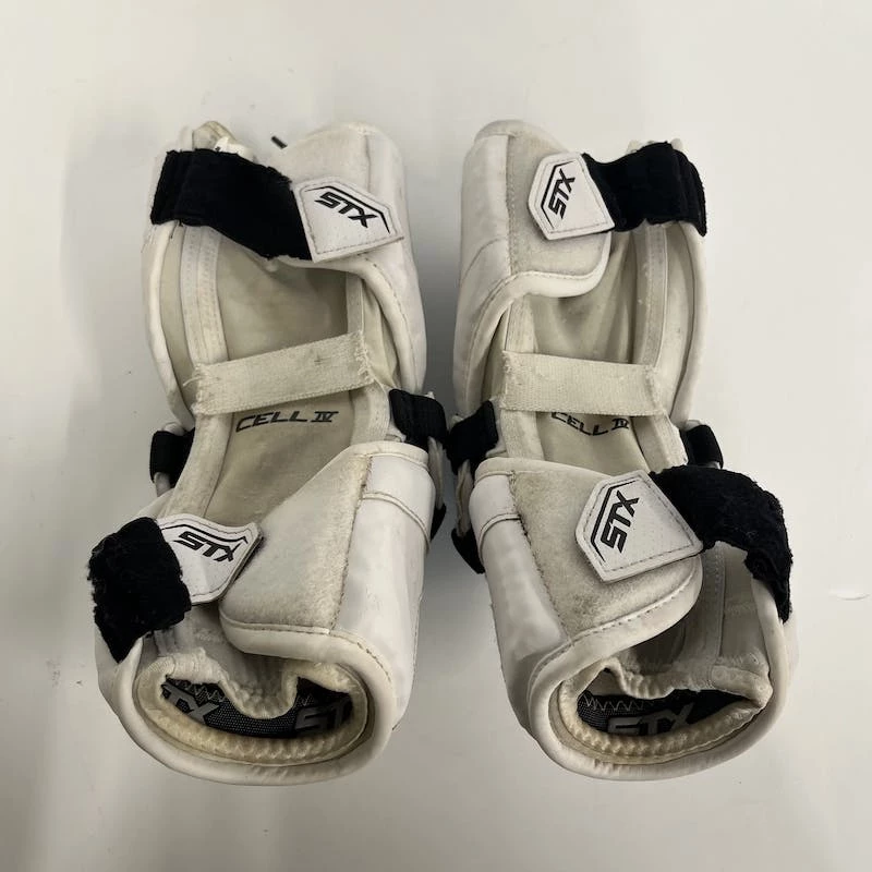 Shipping Included - Used STX CELL IV MD Lacrosse Arm Pads And Guards White 4 Shipping Included - Used STX CELL IV MD Lacrosse Arm Pads And Guards White - Image 2