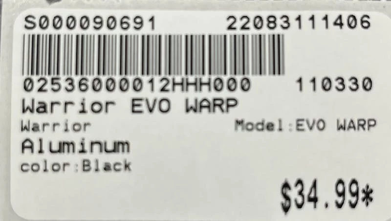 Shipping Included - Used Warrior EVO WARP Aluminum Men's Complete Lacrosse Sticks Black 7 Shipping Included - Used Warrior EVO WARP Aluminum Men's Complete Lacrosse Sticks Black - Image 5
