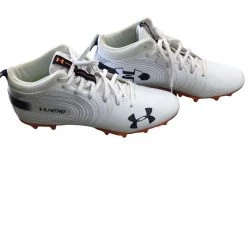 On Sale - Used Under Armour Senior 11.5 Lacrosse Cleats For Men's White