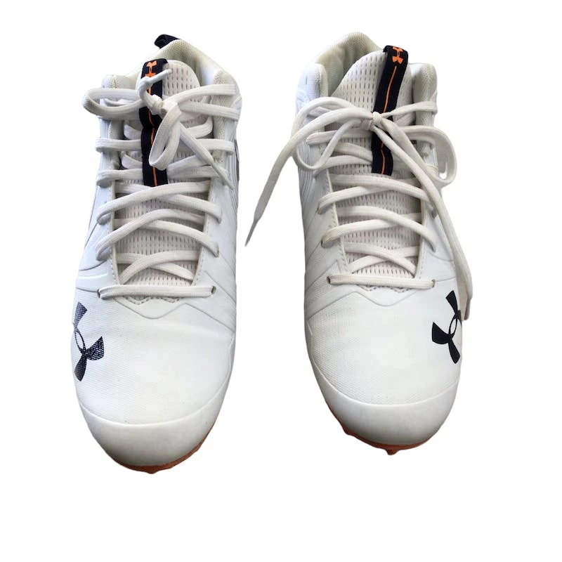 On Sale - Used Under Armour Senior 11.5 Lacrosse Cleats For Men's White 4 On Sale - Used Under Armour Senior 11.5 Lacrosse Cleats For Men's White - Image 2
