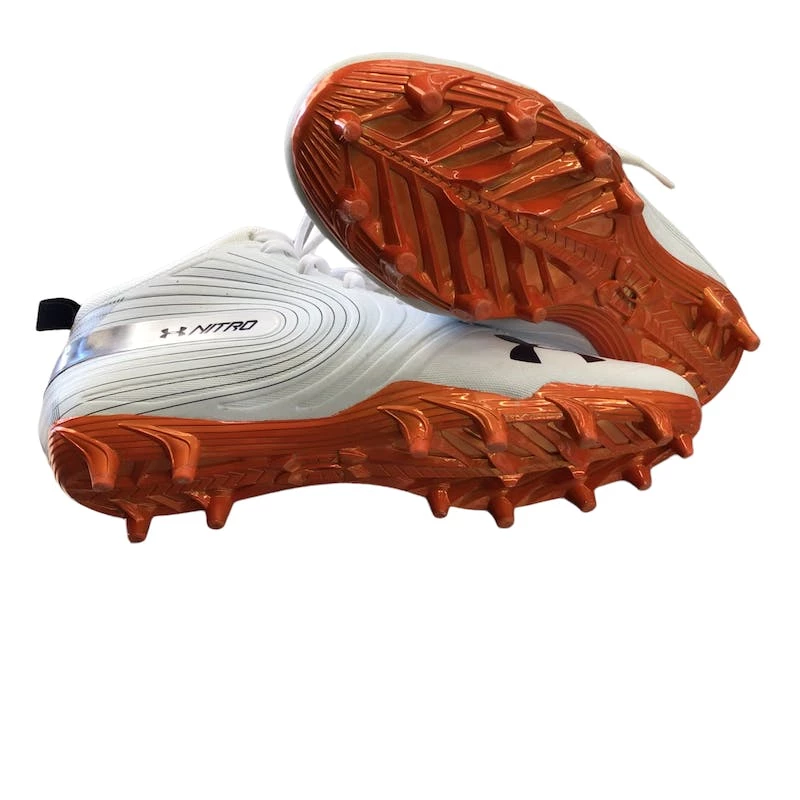 On Sale - Used Under Armour Senior 11.5 Lacrosse Cleats For Men's White 5 On Sale - Used Under Armour Senior 11.5 Lacrosse Cleats For Men's White - Image 3