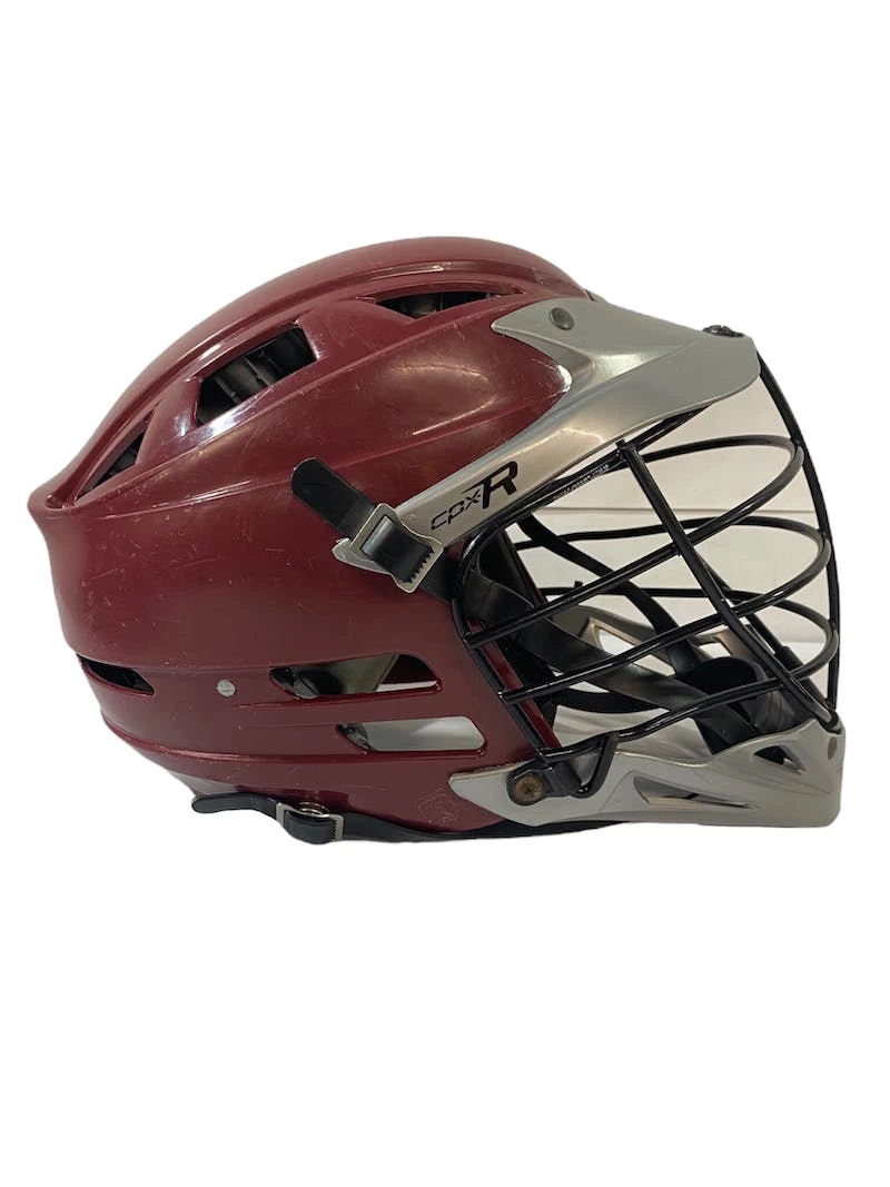 Free Shipping - Used Cascade CPX-R One Size Lacrosse Helmet Maroon 3 Free Shipping - Used Cascade CPX-R One Size Lacrosse Helmet Maroon