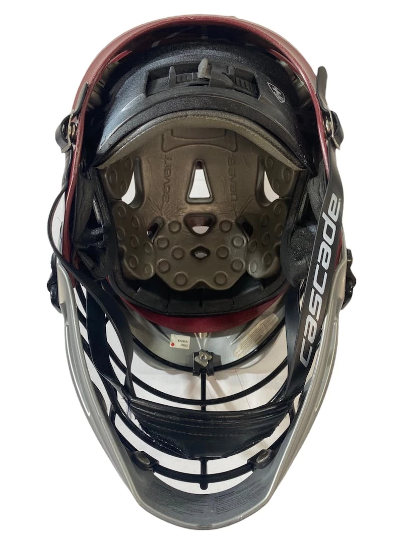 Free Shipping - Used Cascade CPX-R One Size Lacrosse Helmet Maroon 7 Free Shipping - Used Cascade CPX-R One Size Lacrosse Helmet Maroon - Image 5