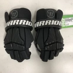 Free Shipping - Used Warrior BURN NEXT XS Junior Lacrosse Gloves Black