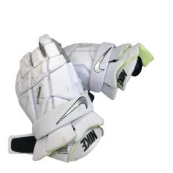 Discount - Used Nike VAPOR ELITE LG Men's Lacrosse Gloves White