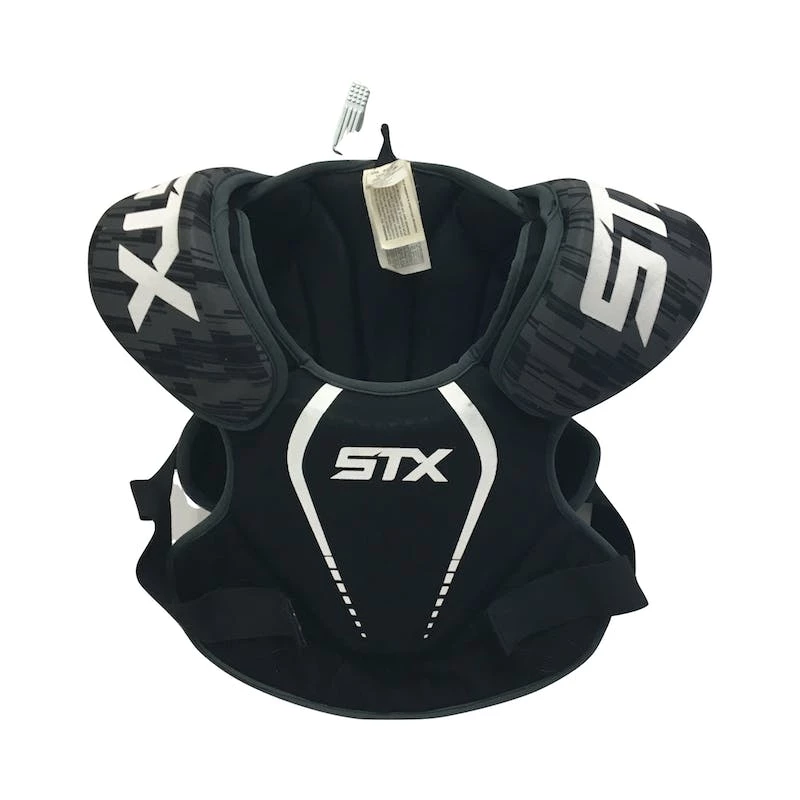 Shipping Included - Used STX Stallion 75 Large Lacrosse Shoulder Pads Black 3 Shipping Included - Used STX Stallion 75 Large Lacrosse Shoulder Pads Black