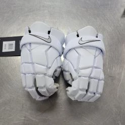 Discount - Used Nike VAPOR LG Men's Lacrosse Gloves White