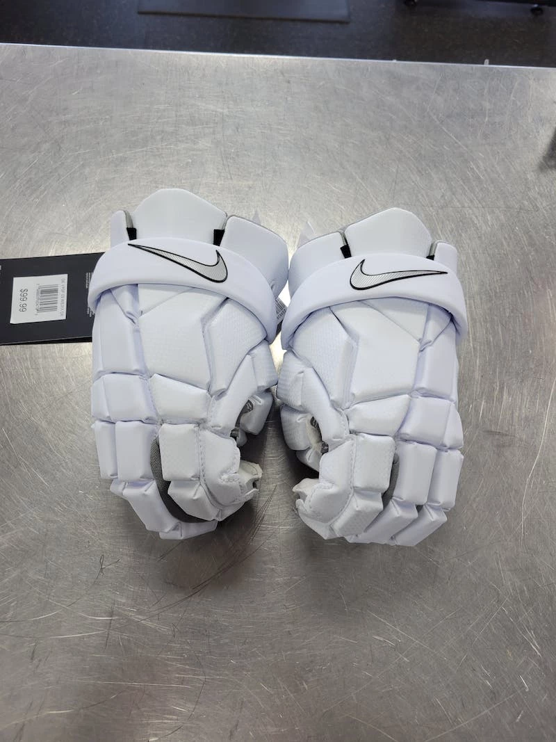 Discount - Used Nike VAPOR LG Men's Lacrosse Gloves White 3 Discount - Used Nike VAPOR LG Men's Lacrosse Gloves White