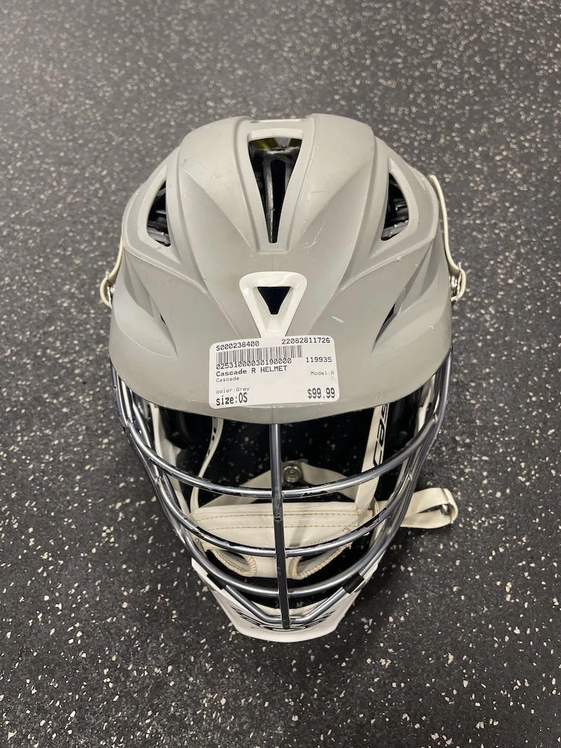 Best Price - Used Cascade R One Size Lacrosse Helmets Grey 3 Best Price - Used Cascade R One Size Lacrosse Helmets Grey