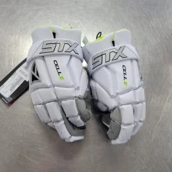 The Surprise Price - New STX CELL V NEW LG Men's Lacrosse Gloves White