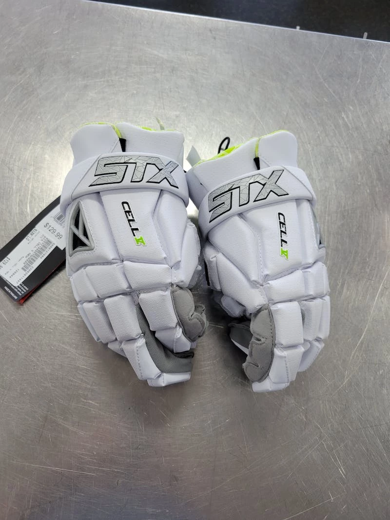 The Surprise Price - New STX CELL V NEW LG Men's Lacrosse Gloves White 3 The Surprise Price - New STX CELL V NEW LG Men's Lacrosse Gloves White