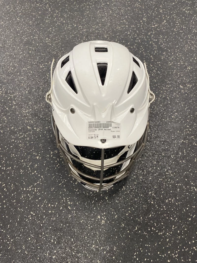 Best Price - Used Cascade CPVR S/M Lacrosse Helmets White 3 Best Price - Used Cascade CPVR S/M Lacrosse Helmets White