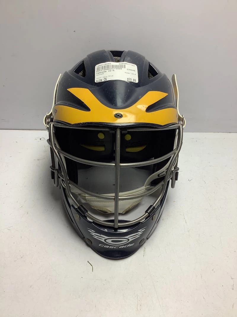 Shipping Included - Used Cascade CS-R One Size Lacrosse Helmets Navy Blue 3 Shipping Included - Used Cascade CS-R One Size Lacrosse Helmets Navy Blue