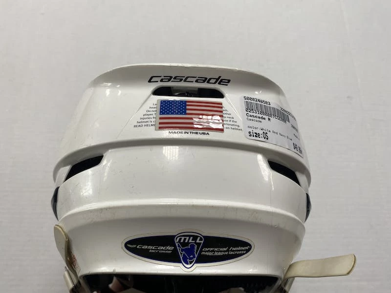 Best Price - Used Cascade R One Size Lacrosse Helmets White 6 Best Price - Used Cascade R One Size Lacrosse Helmets White - Image 4